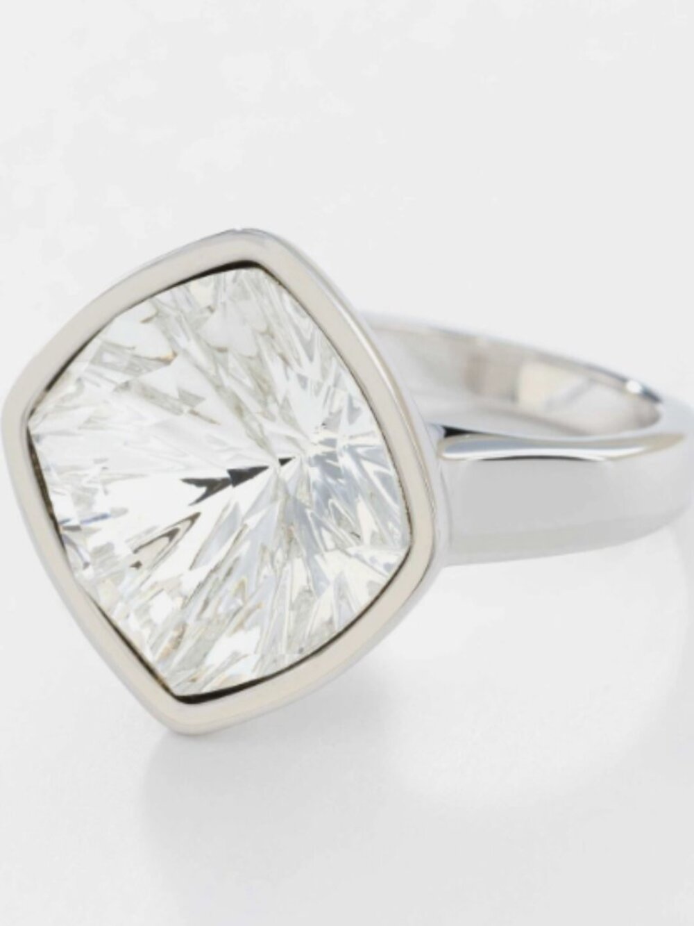 Touchstone Crystals by Swarovski MYSTIC Ring Crystal size 9 Rhodium Plated - Picture 5 of 6